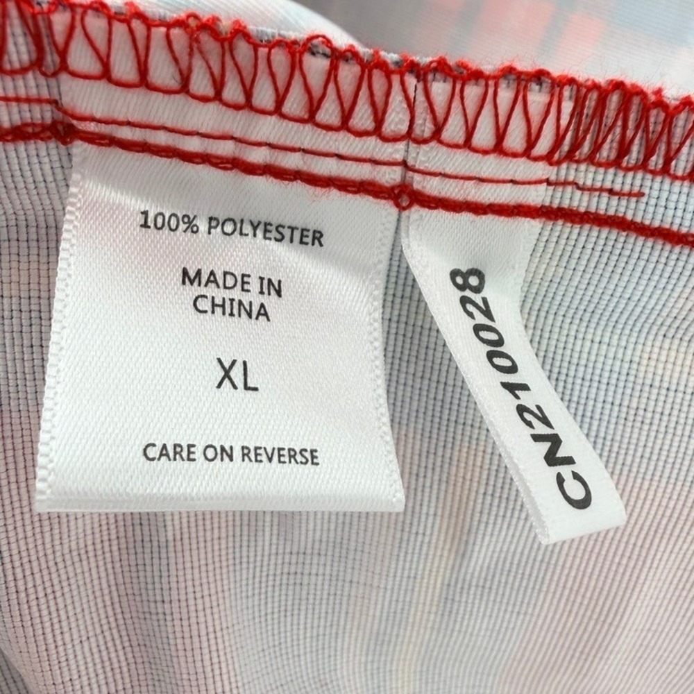 New York & Company Red Tartan Plaid Pleated Midi Skirt XL Pockets Holiday Party - Picture 8 of 8